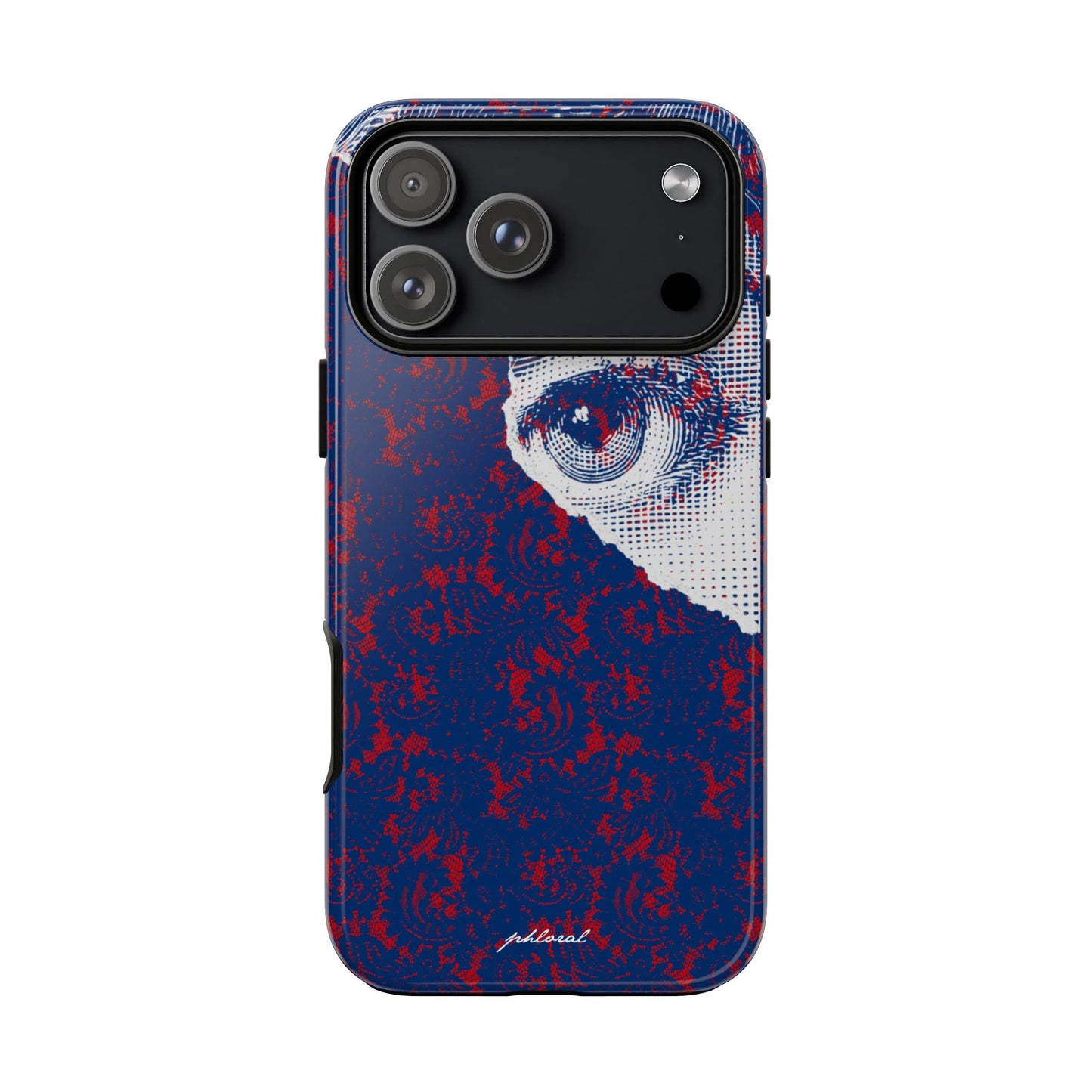 Laced Eye phonecase on smartphone