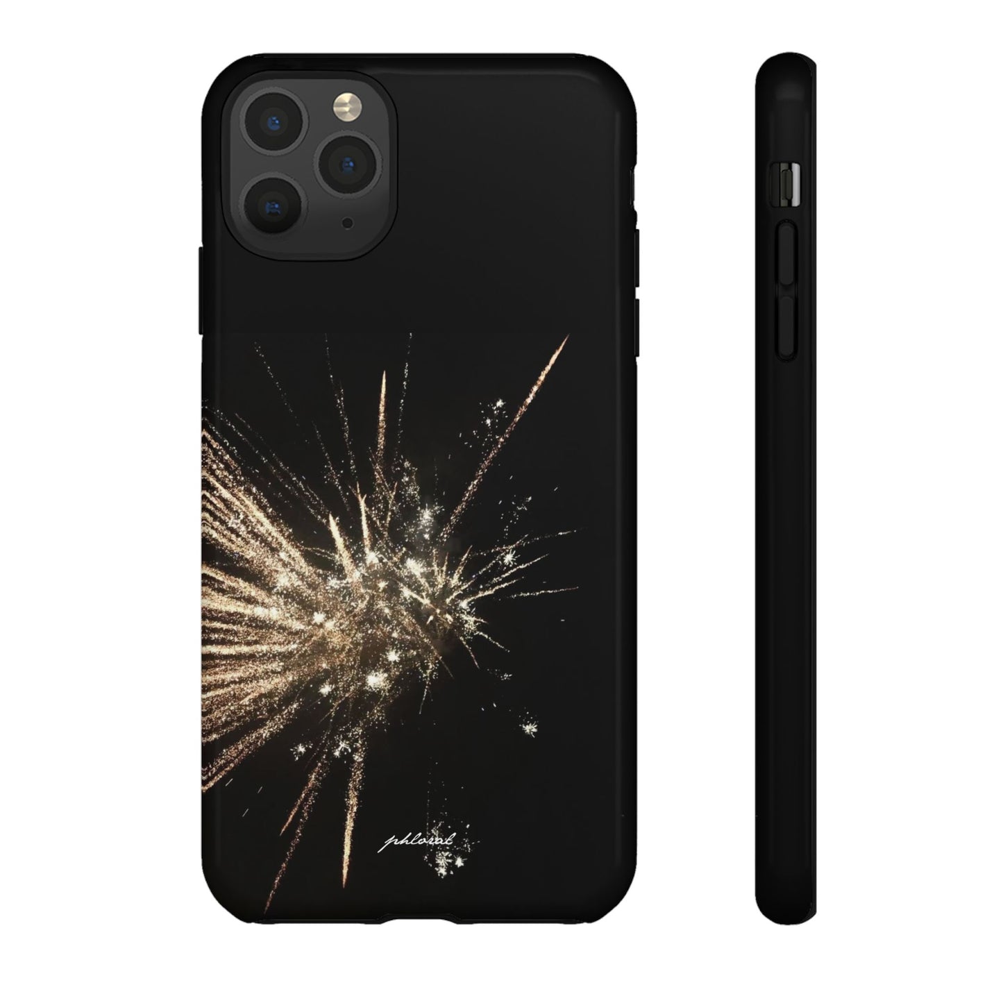 Glintfall phone case complete opulent presentation all angles