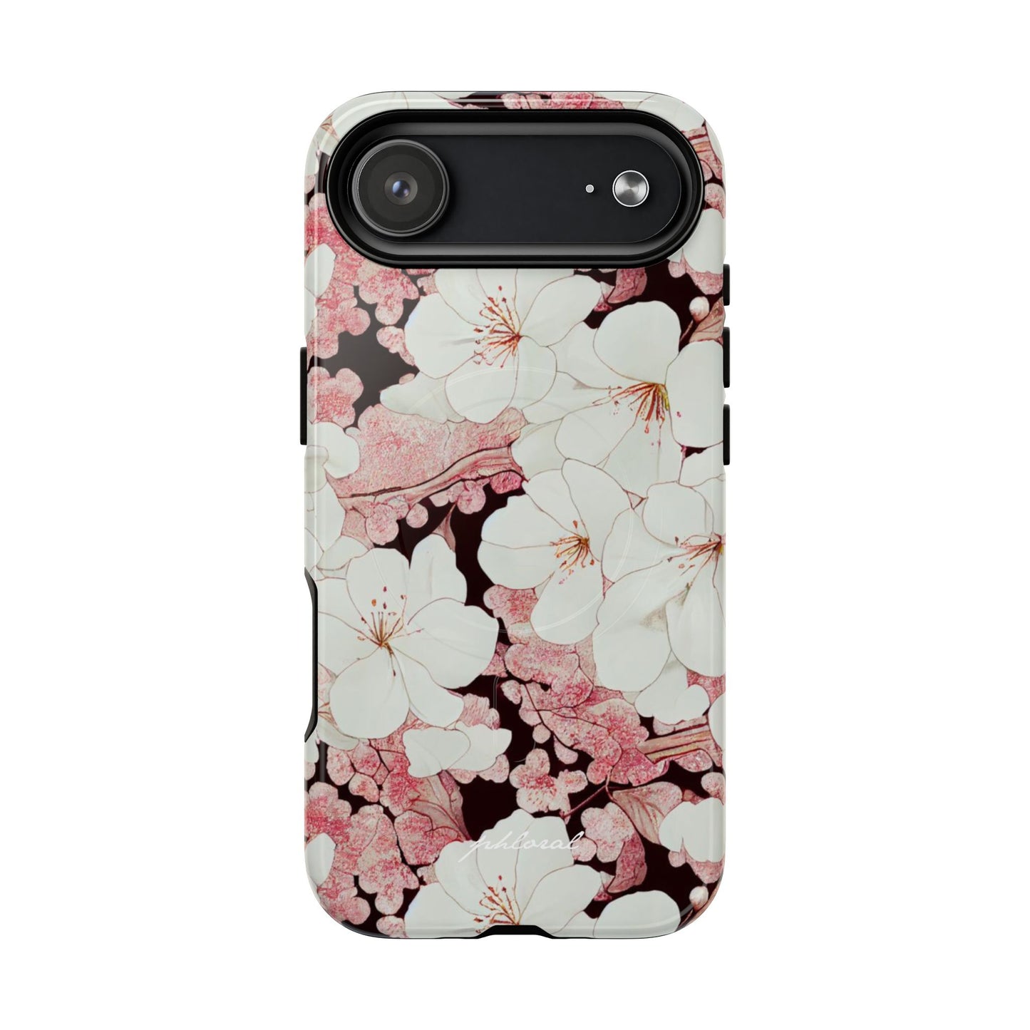 Florere MagSafe case angled lifestyle image on table