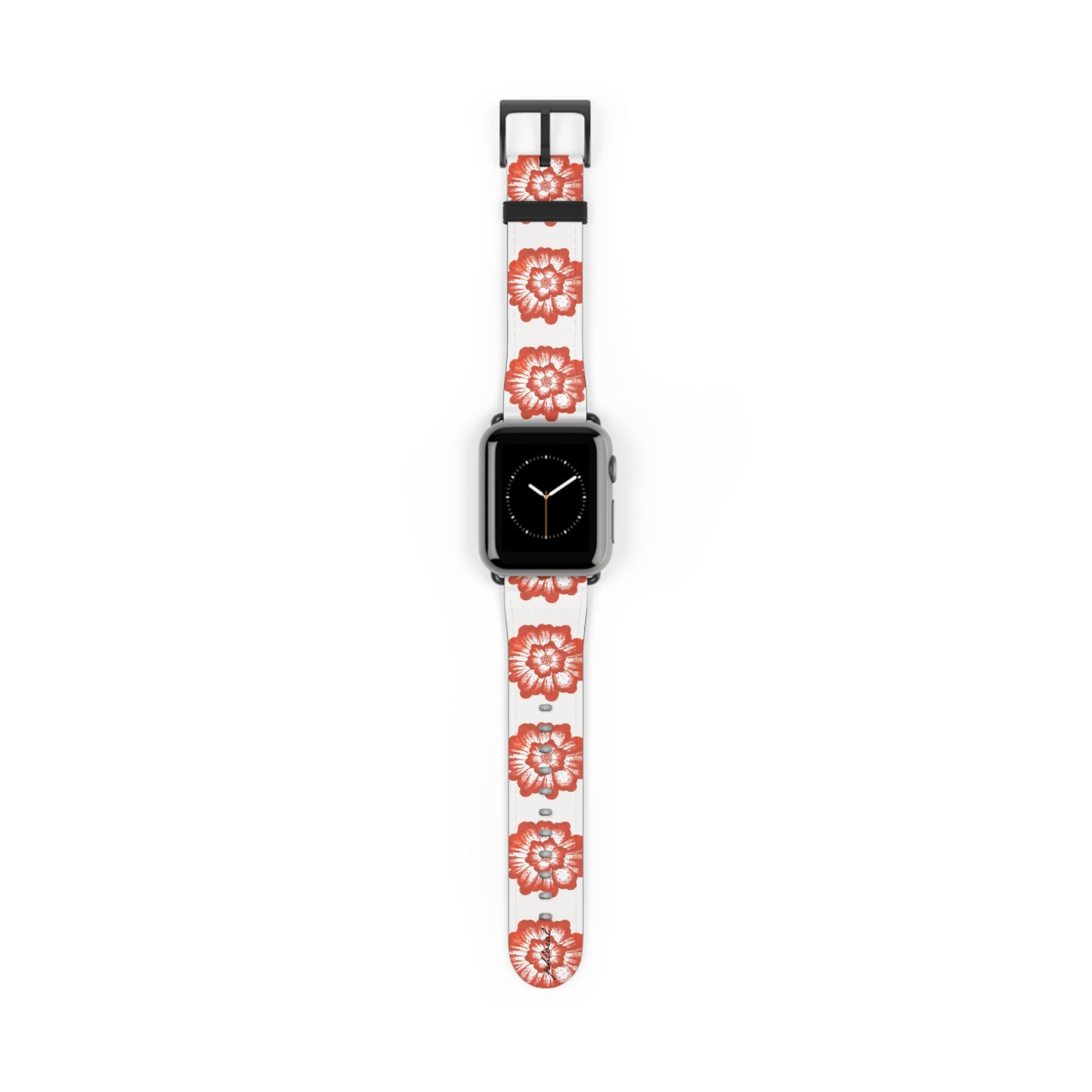 Phloral Apple Watch band rose-gold deployant clasp detail