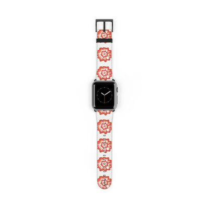 Phloral Apple Watch band rose-gold deployant clasp detail