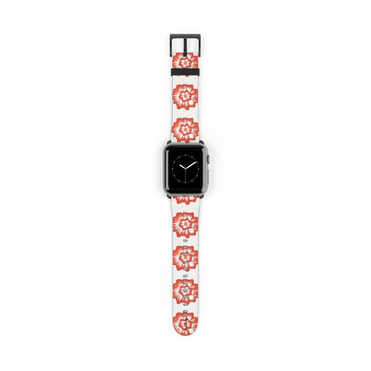 Phloral Apple Watch band rose-gold deployant clasp detail