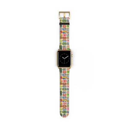Retro Pantry Apple Watch band miniature Cold Drinks badge detail