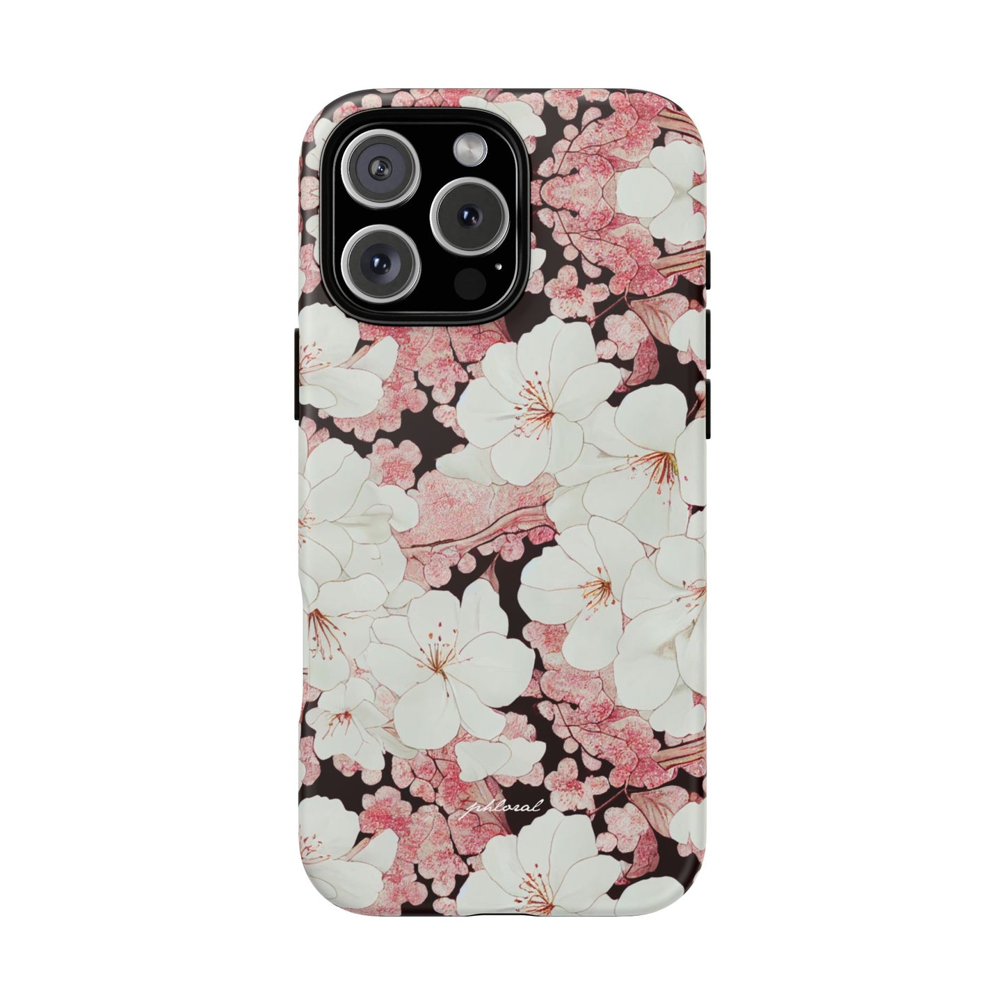 Florere phone case 3D layered eternal bloom close-up detail
