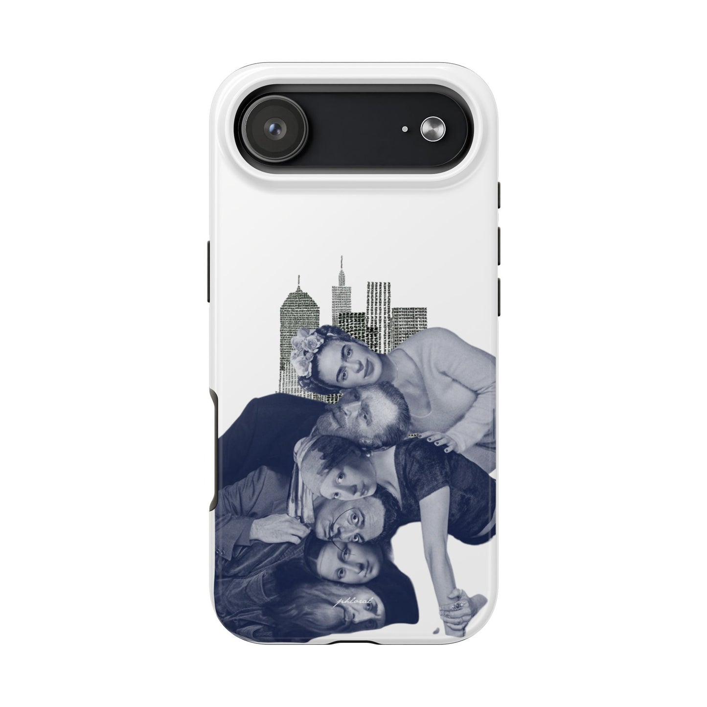 Cityscape phonecase fingerprint-resistant