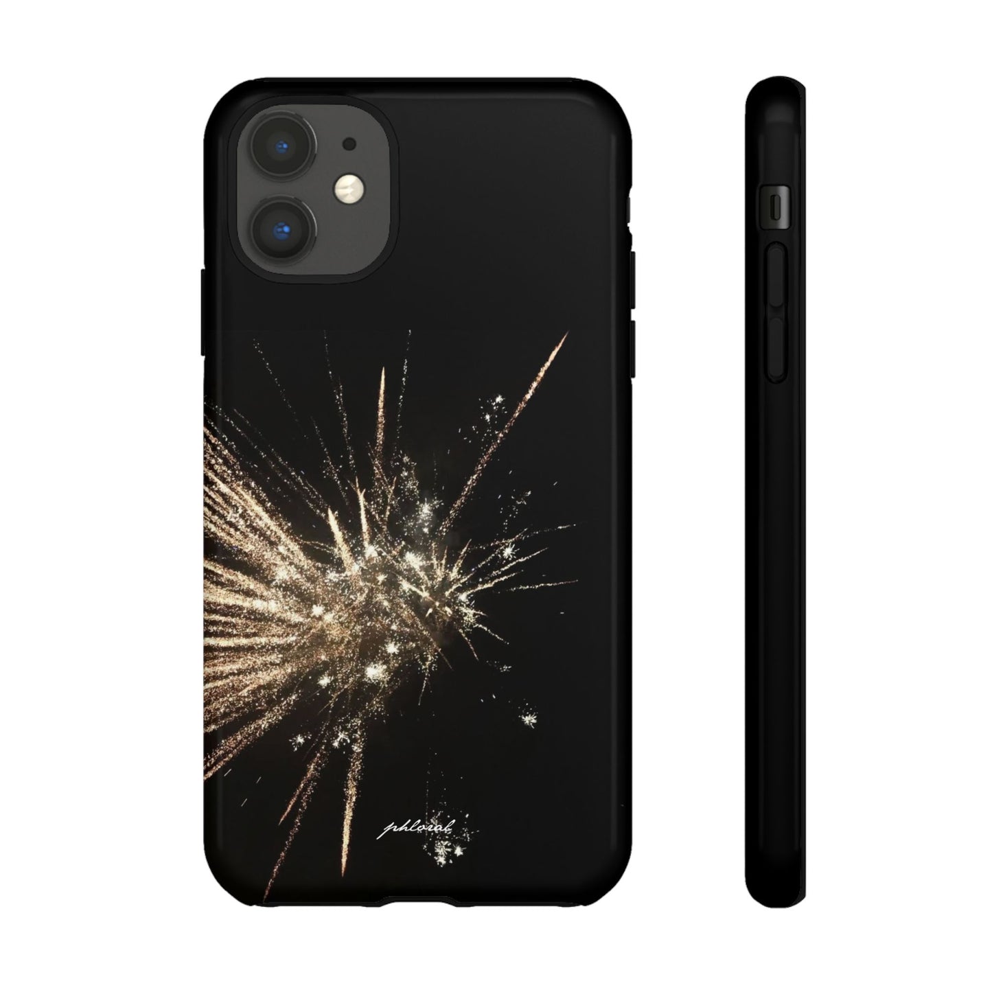Glintfall phone case complete opulent presentation all angles