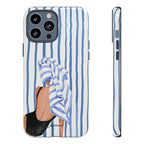Seaside Stripes phone case tactile stripe texture detail