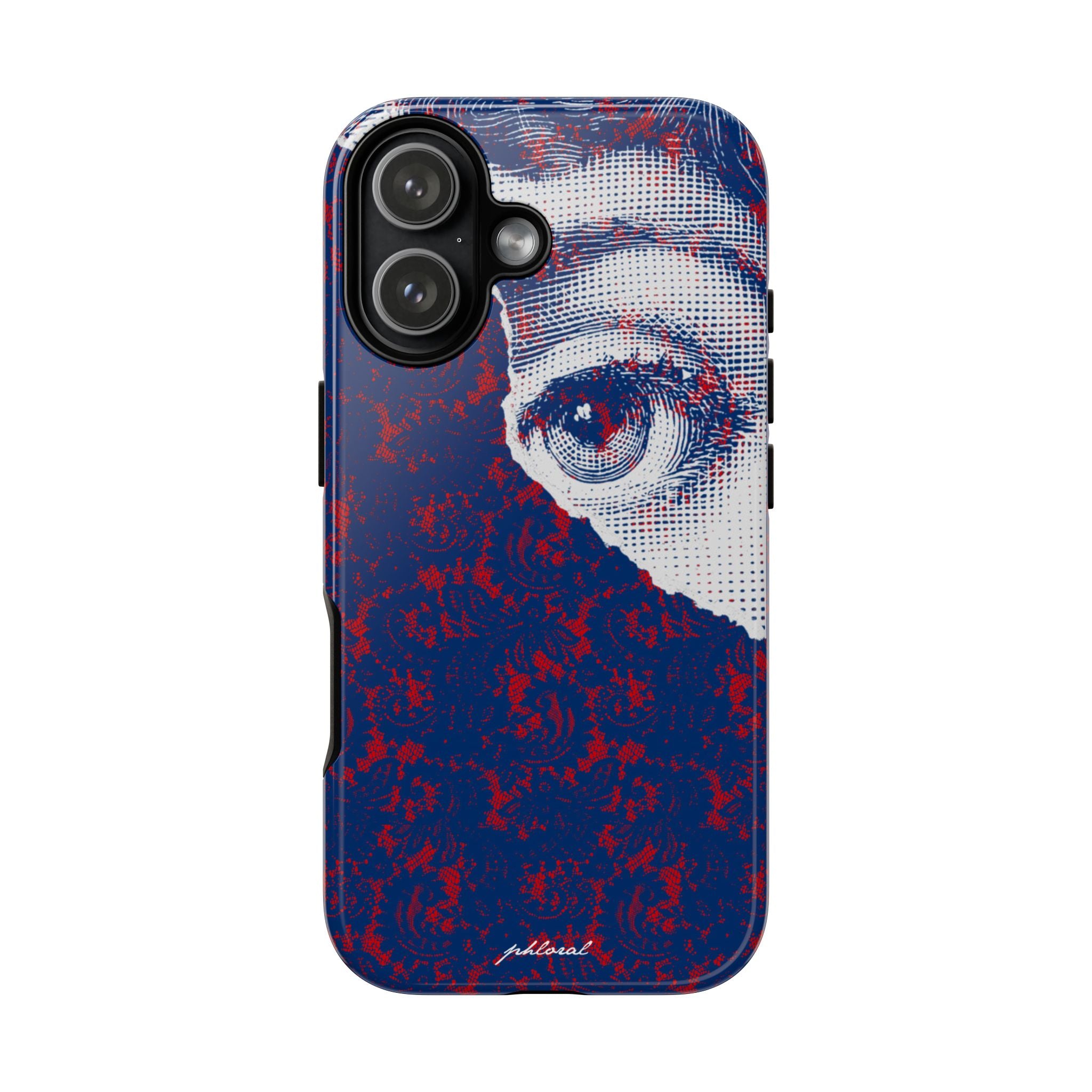 Laced Eye phonecase on smartphone