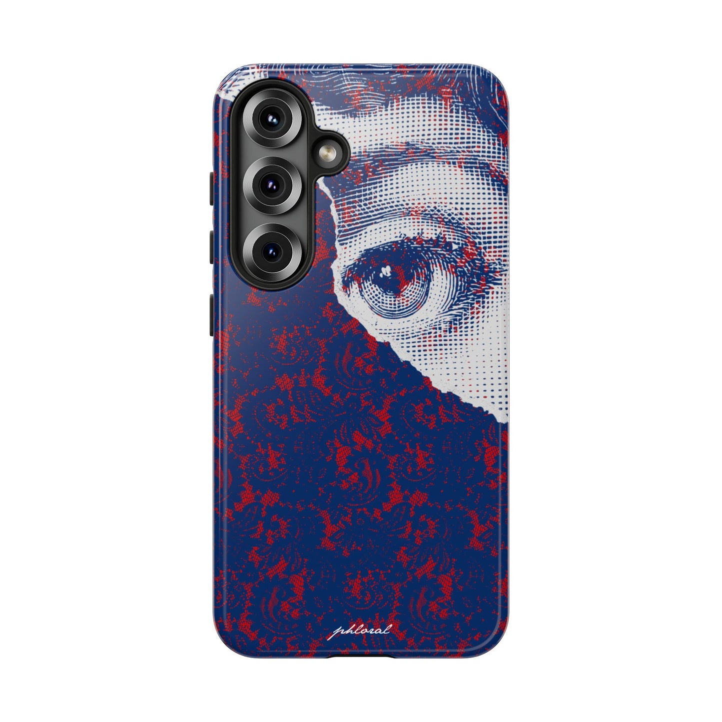Laced Eye phonecase on smartphone