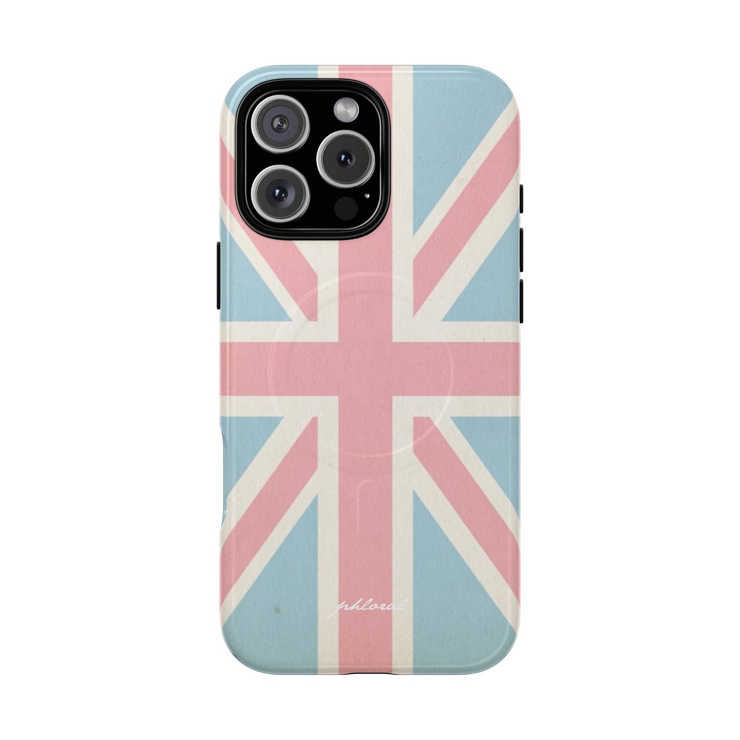 Union Jack Magsafe iPhone case with fashion accessories