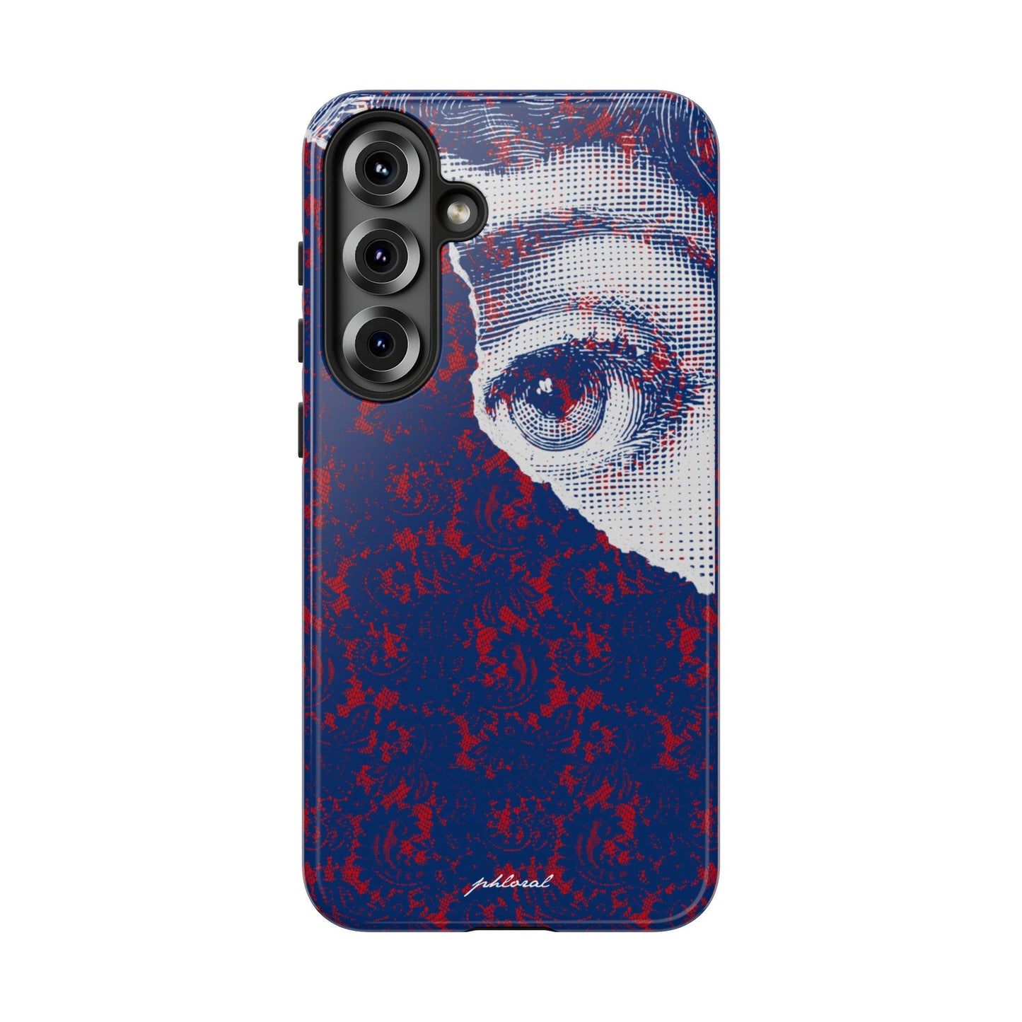 Laced Eye phonecase on smartphone
