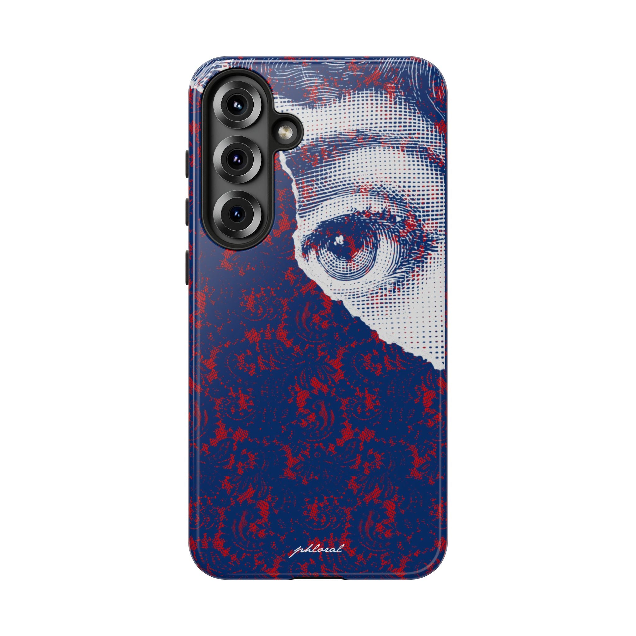 Laced Eye phonecase on smartphone