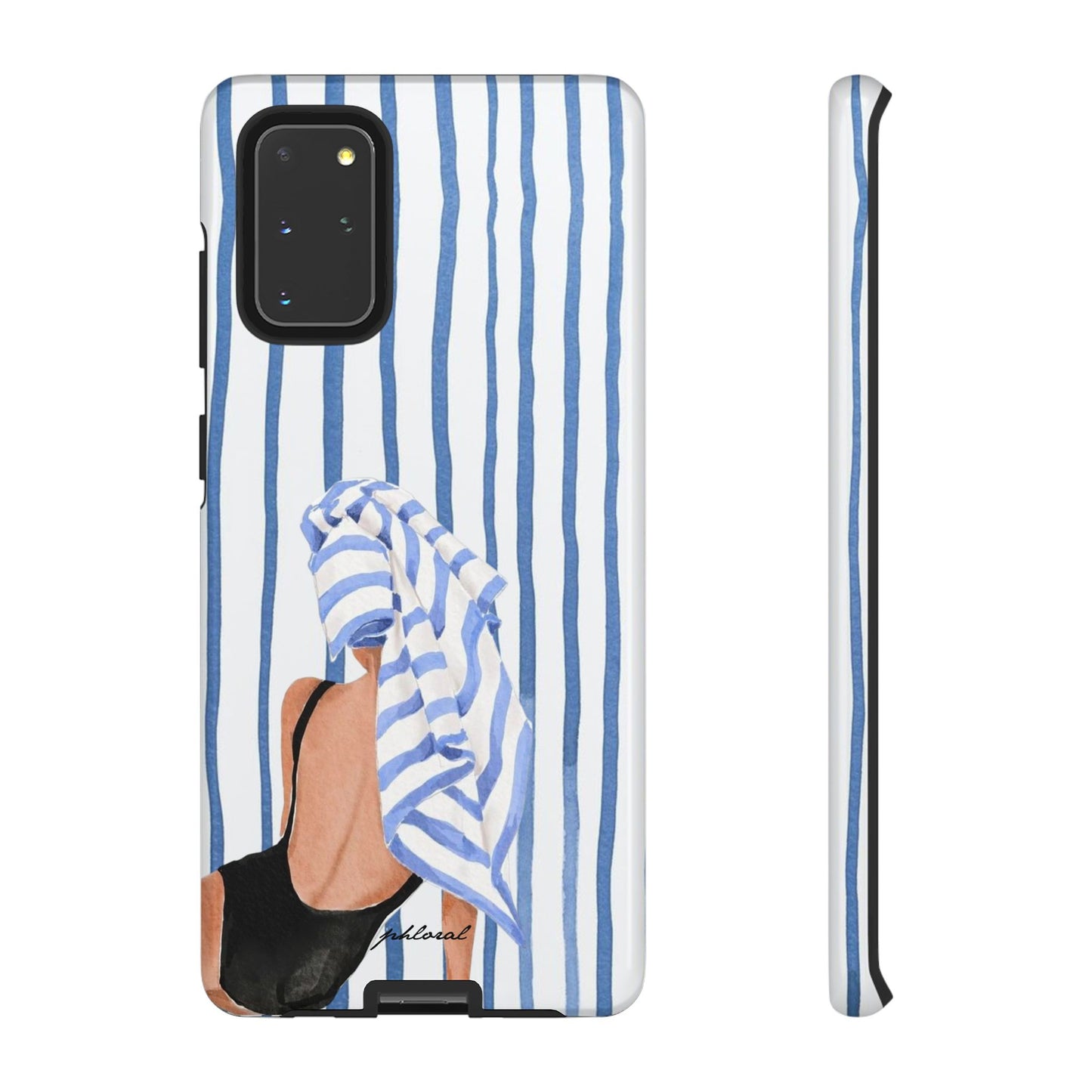 Seaside Stripes phone case tactile stripe texture detail