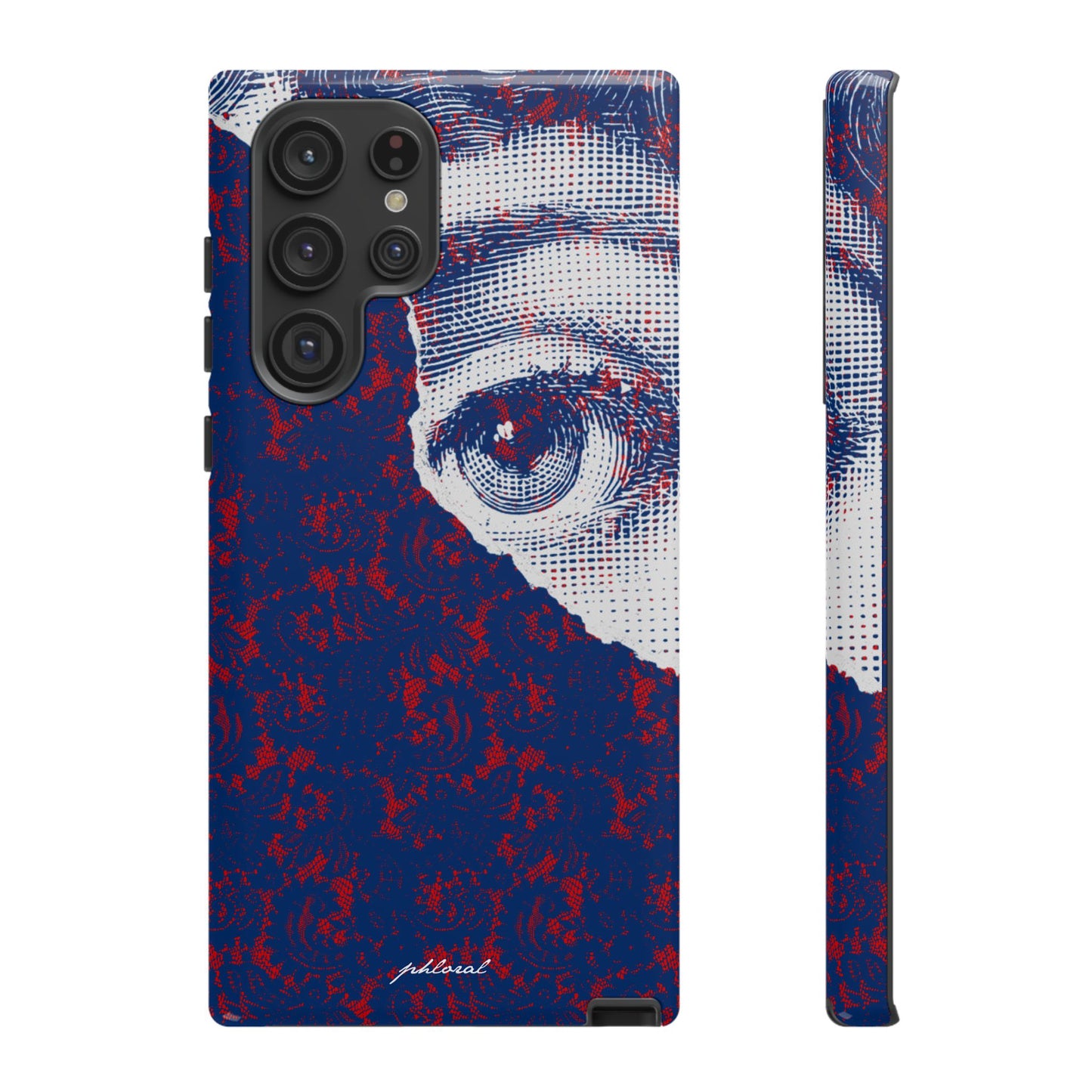 Laced Eye phonecase on smartphone