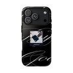 Tempted by Luxury liquid-gloss black marble catching light like liquid obsidian