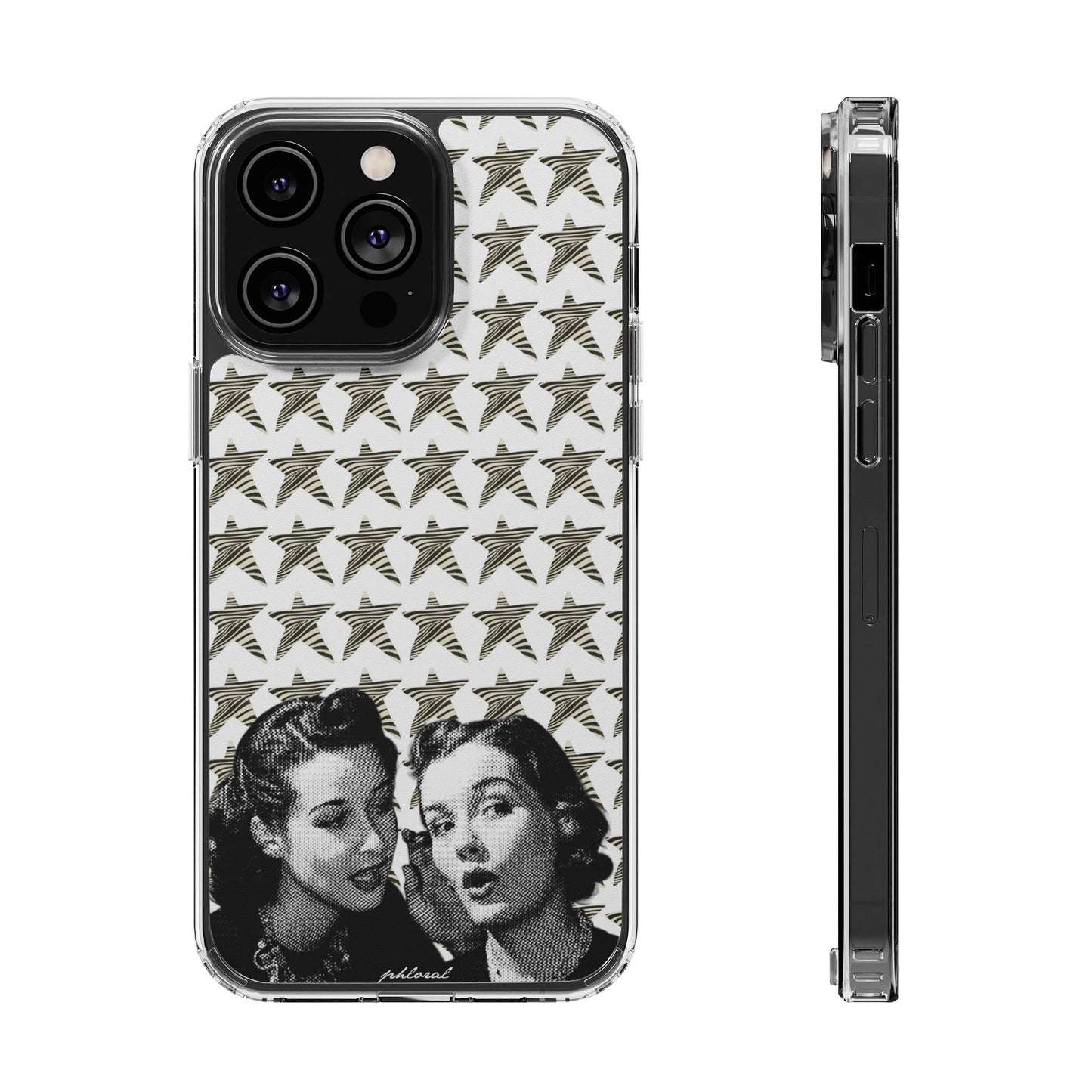 Person holding iPhone protected by Statstruck baseball stats case