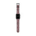 Crimson Baroque Apple Watch band blood-red filigree full view