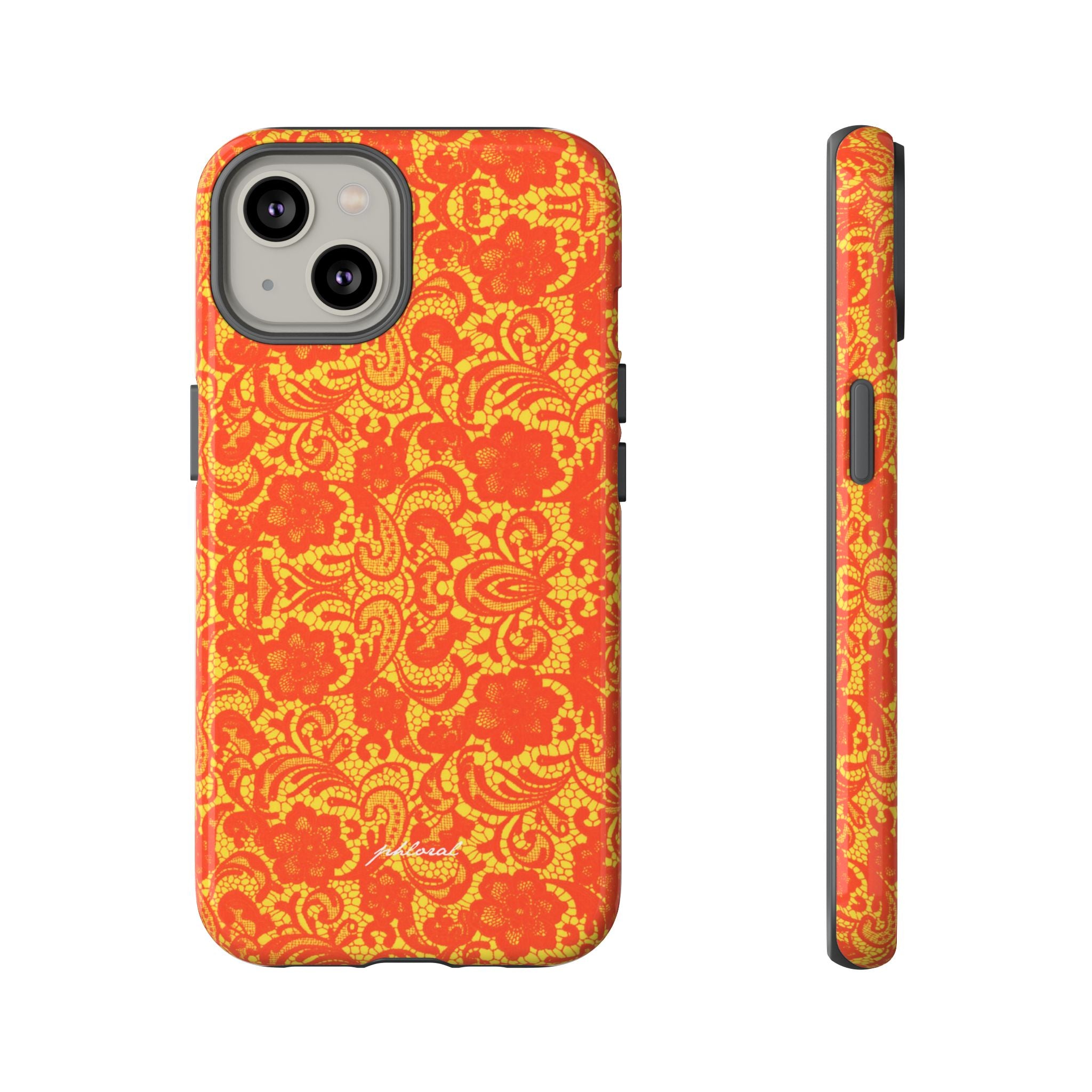 YSL phone case Amber Lace limited-edition numbered gold monogram