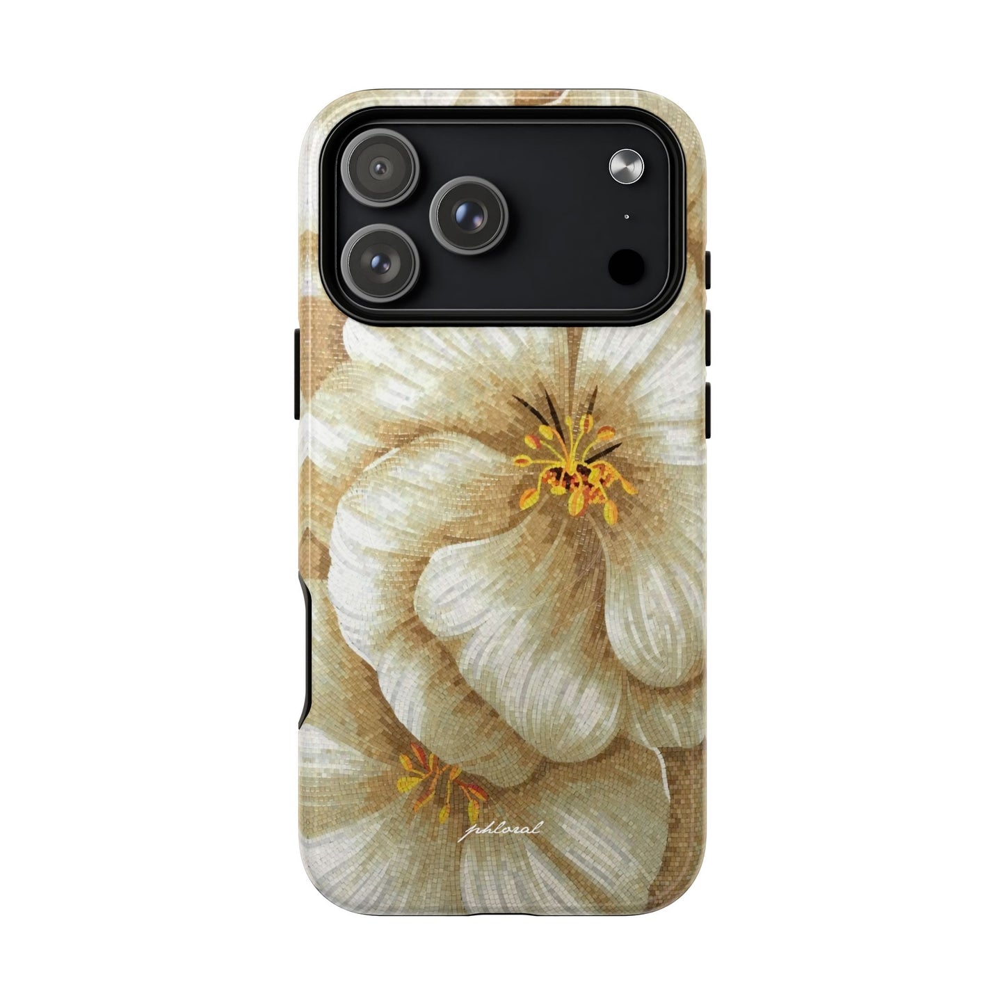 Golden Bloom Magsafe iPhone case back view