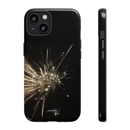 Glintfall phone case hand-set crystals shifting in natural light