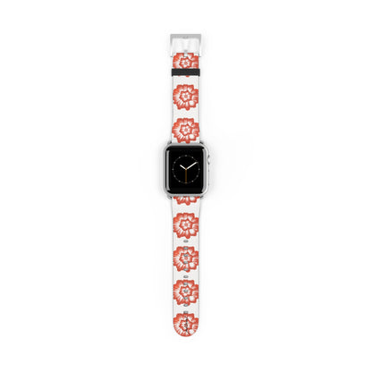 Phloral Apple Watch band rose-gold deployant clasp detail