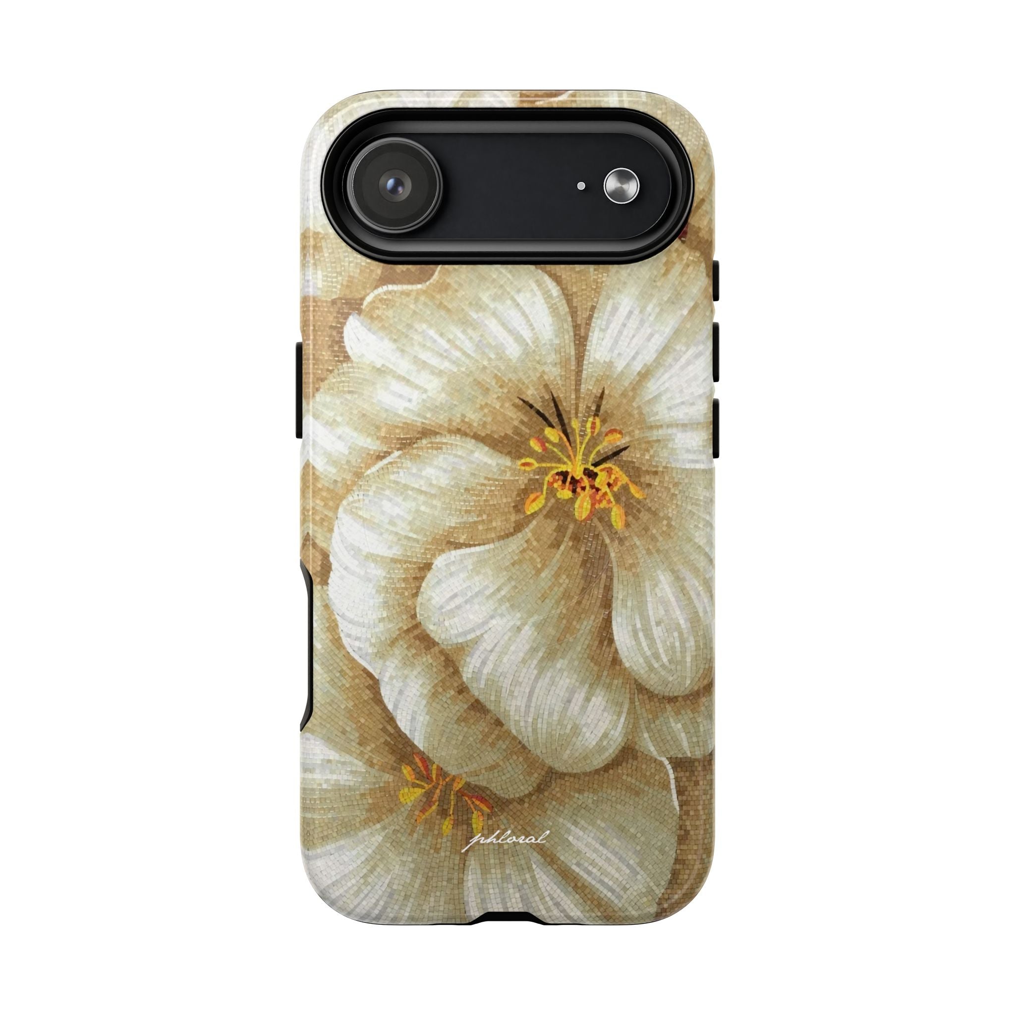Golden Bloom Magsafe iPhone case premium gold finish texture