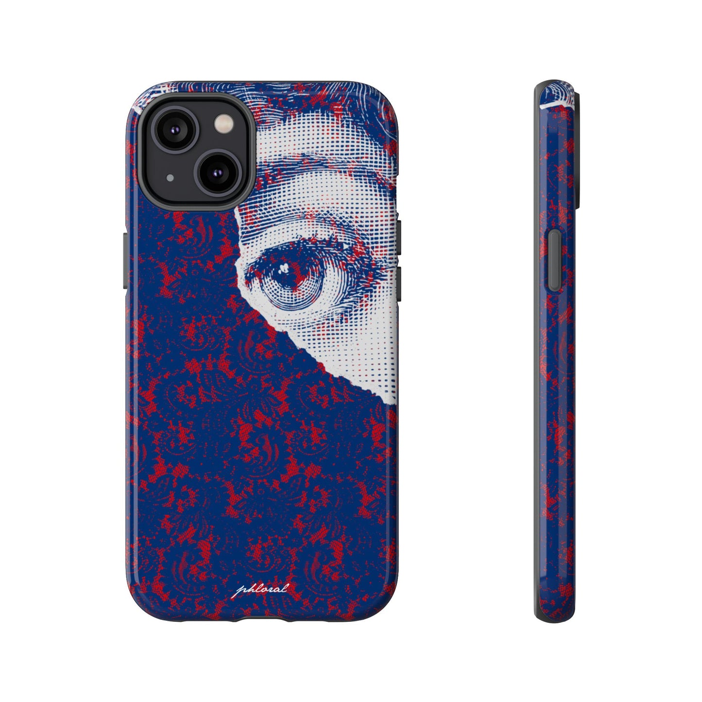 Laced Eye phonecase on smartphone
