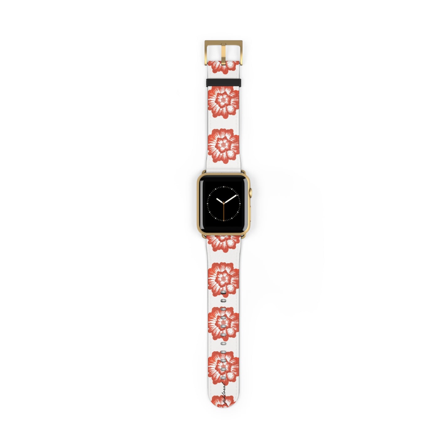 Phloral Apple Watch band rose-gold deployant clasp detail
