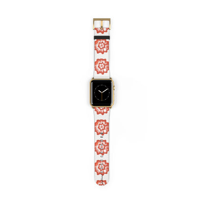 Phloral Apple Watch band rose-gold deployant clasp detail