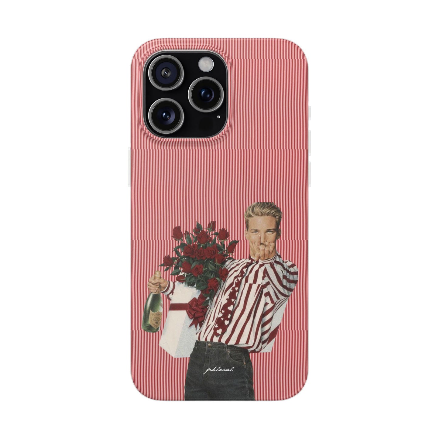 Heartthrob accessory on nightstand with phone