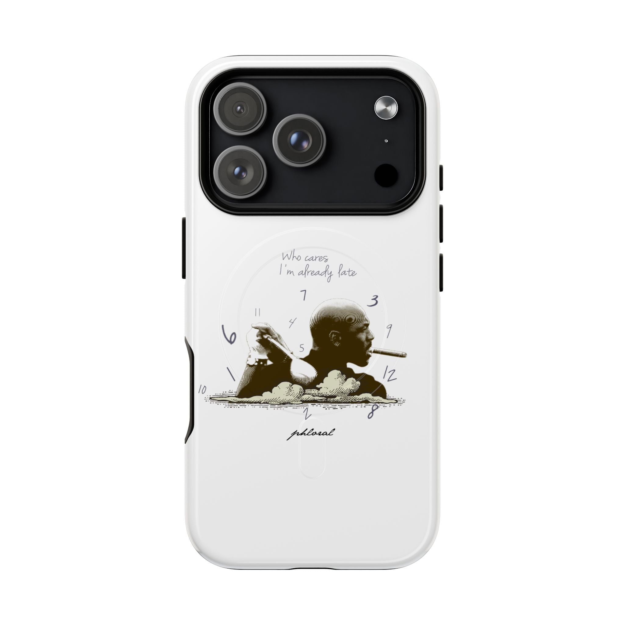 Timeless Rebellion MagSafe iPhone case slim side profile