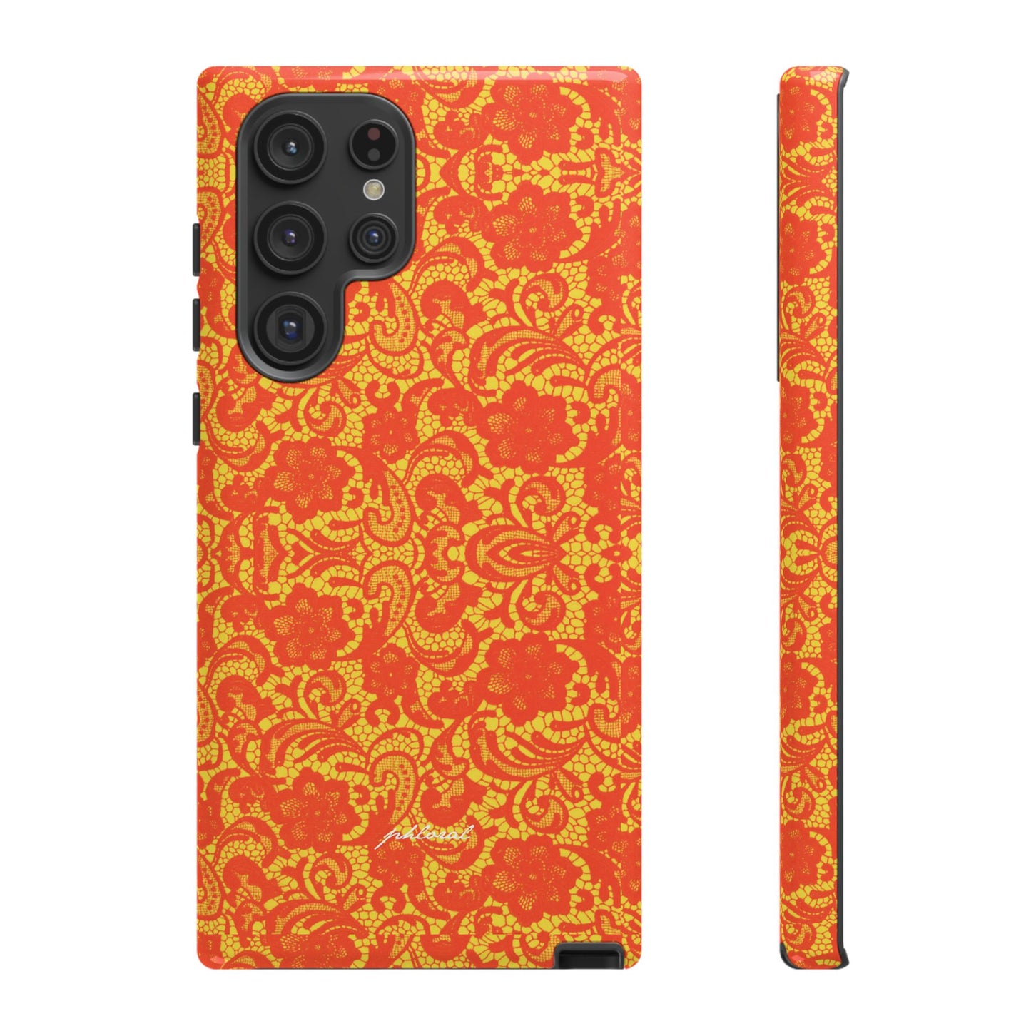 YSL phone case Amber Lace limited-edition numbered gold monogram