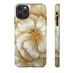 Golden Bloom phone case midnight resin with bursting gold depth