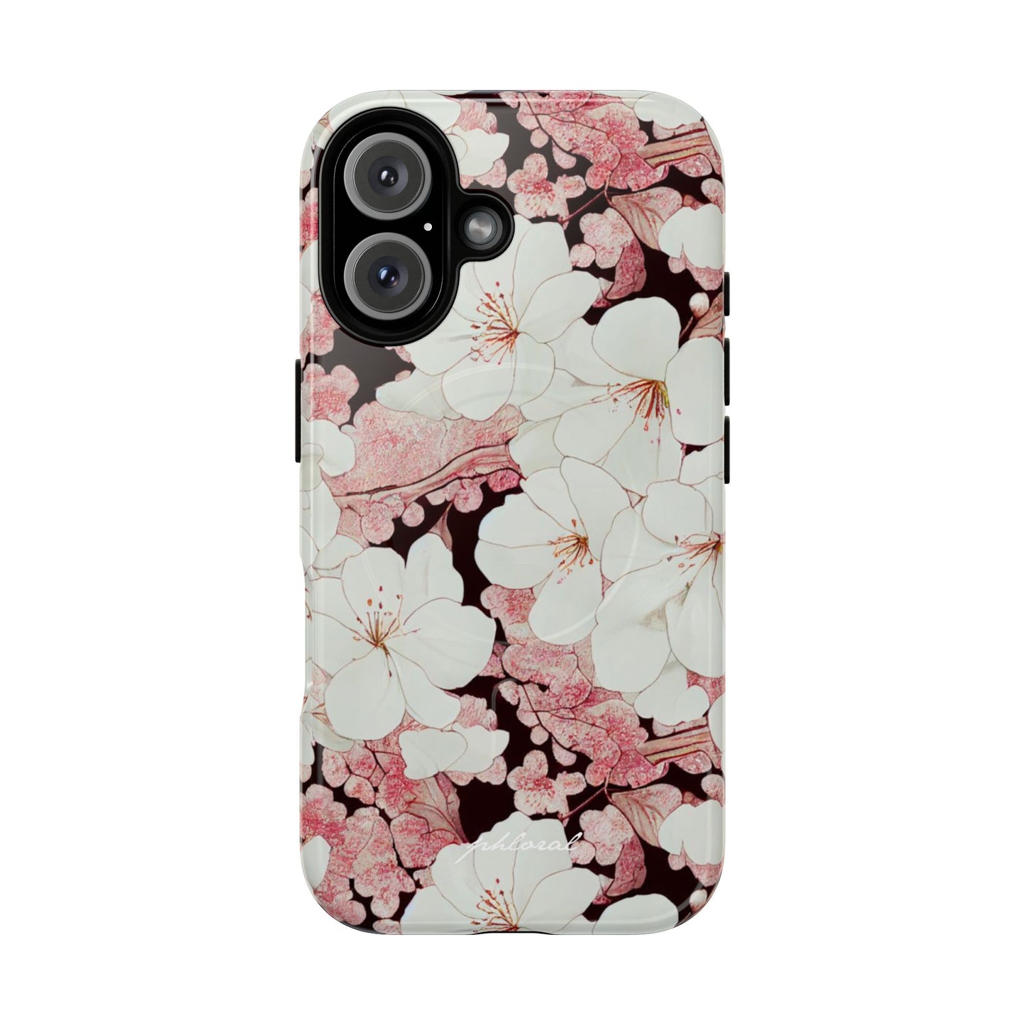 Florere MagSafe case angled lifestyle photo with phone