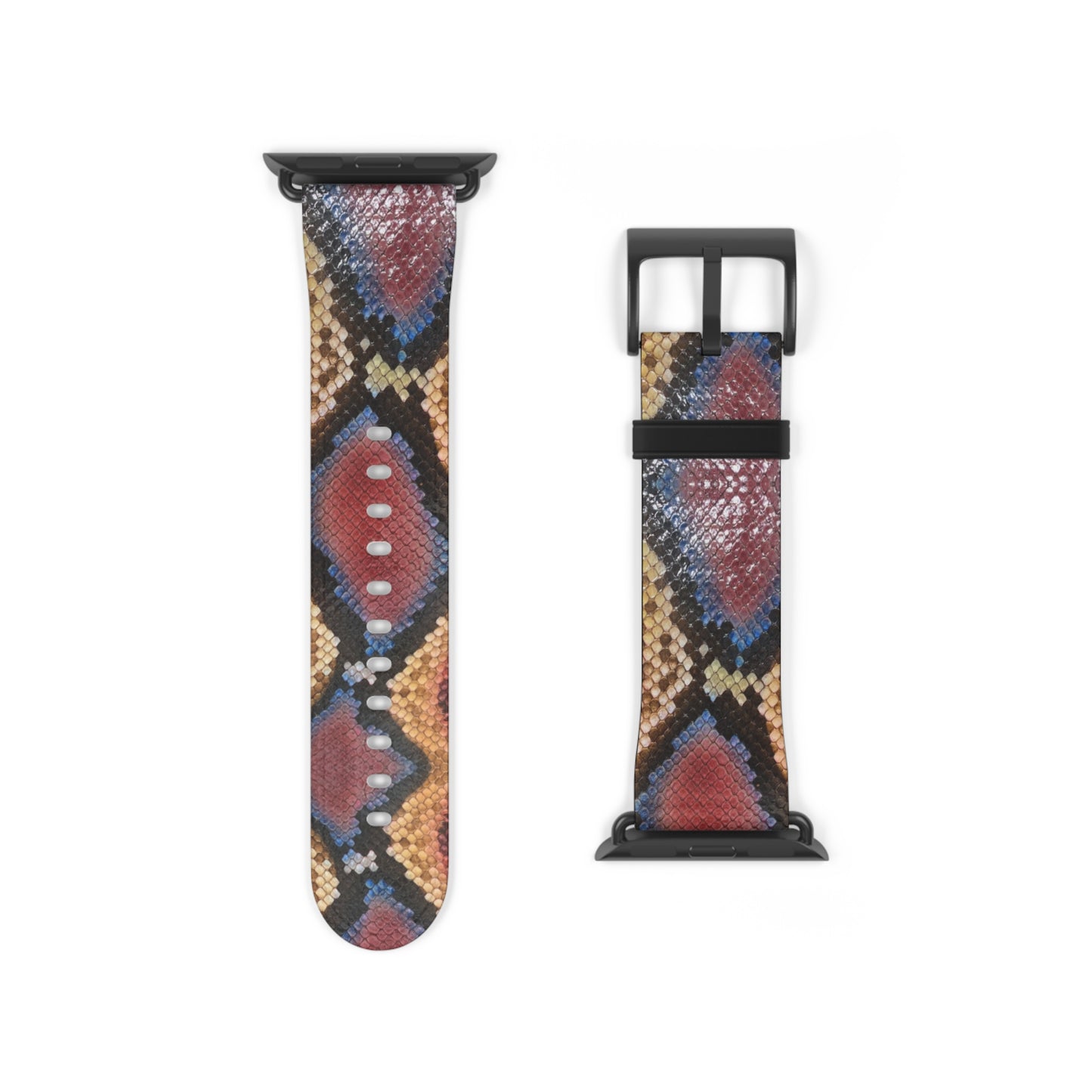 Sahara Serpent Apple Watch Band: molten 24K gold python scales coiled around your wrist. Limited, numbered, already disappearing. Rule the desert in silence.