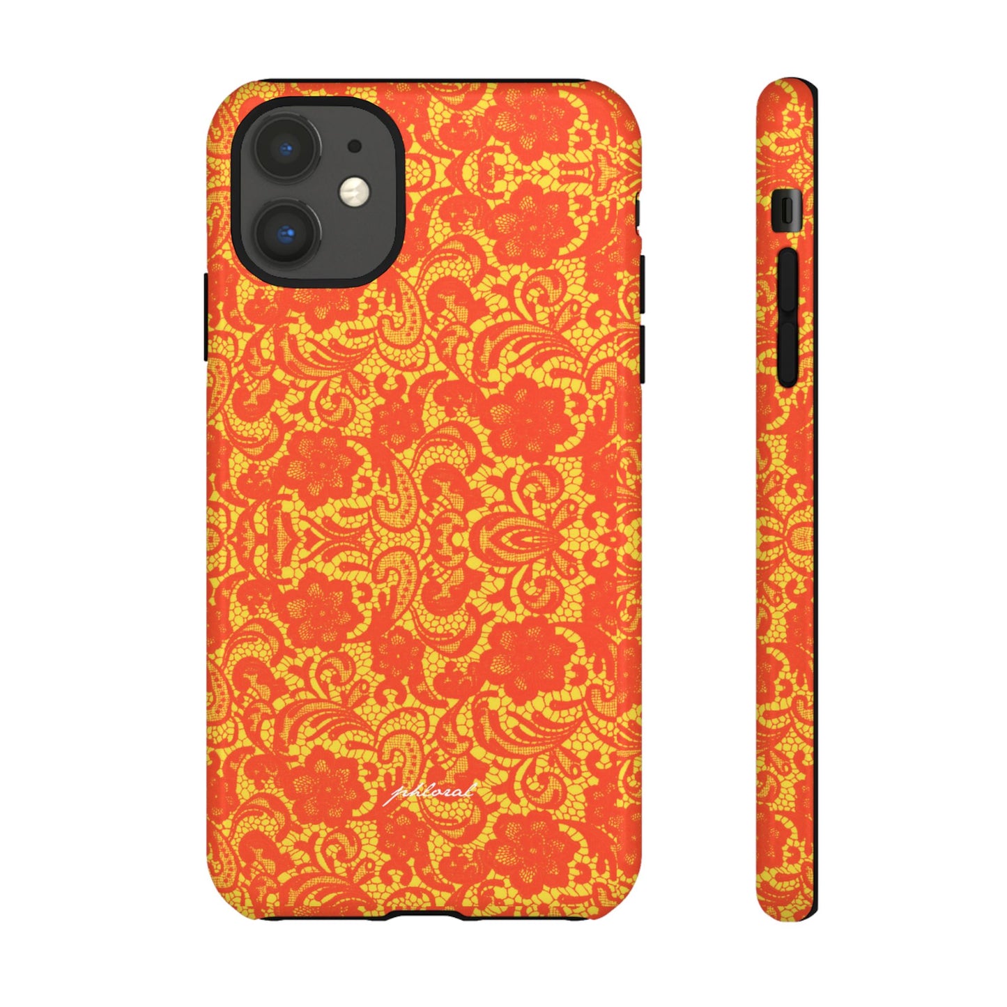 YSL phone case Amber Lace 24-karat gold lace suspended in liquid amber