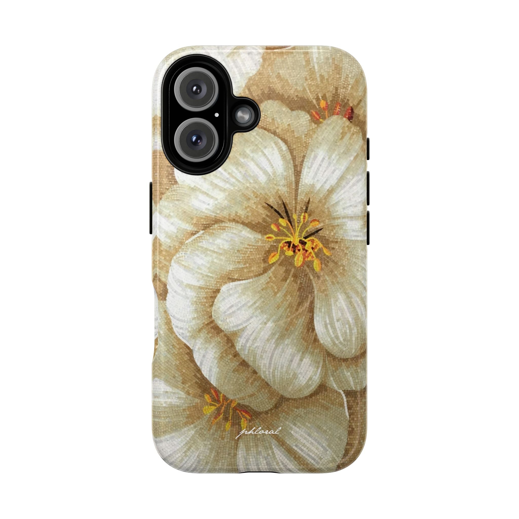 Golden Bloom Magsafe iPhone case premium packaging