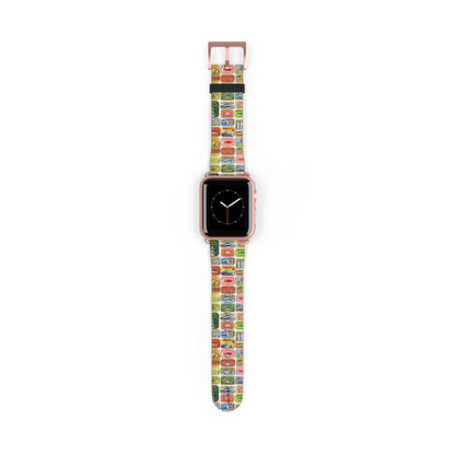 Retro Pantry Apple Watch band miniature Cold Drinks badge detail