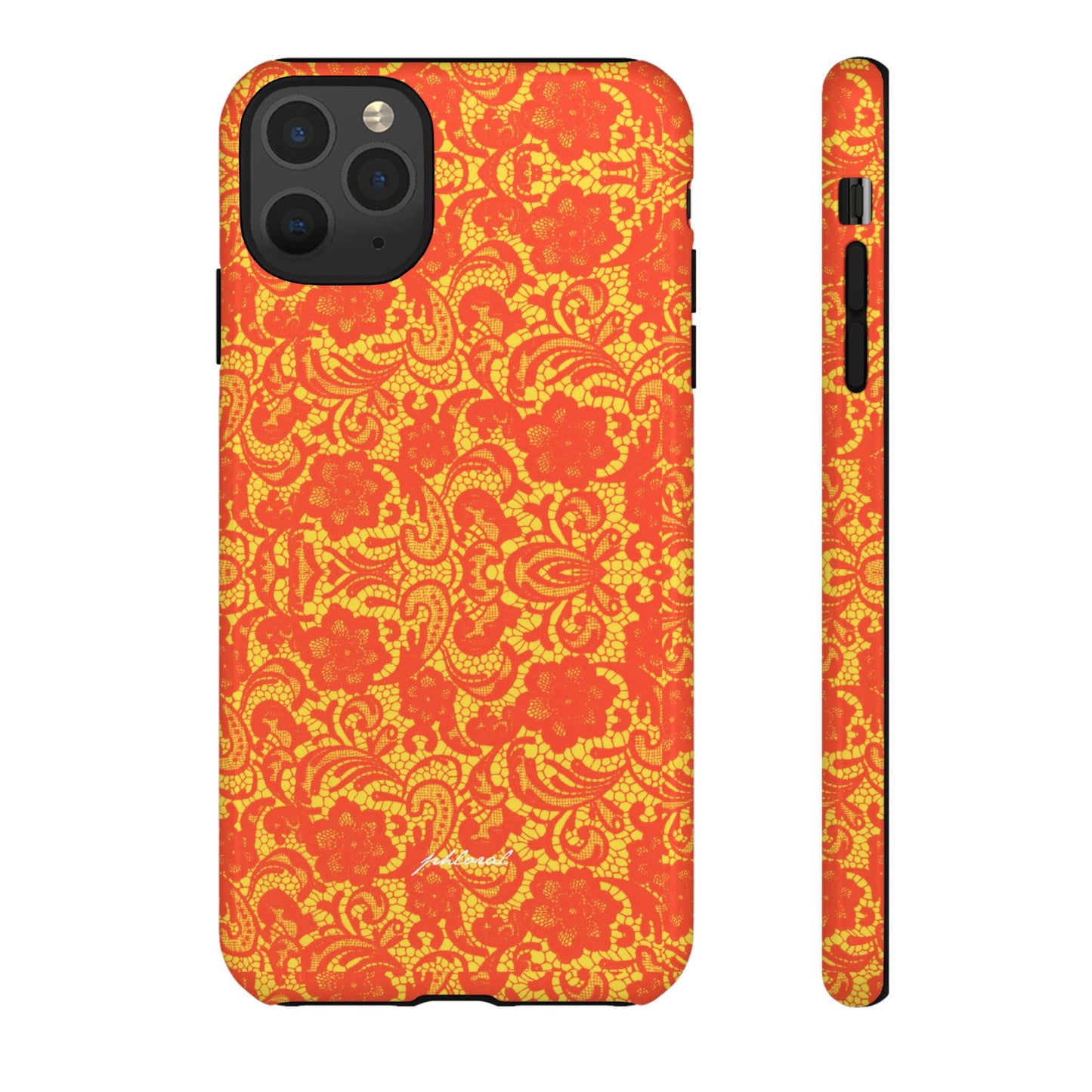 YSL phone case Amber Lace slim profile with raised screen protection