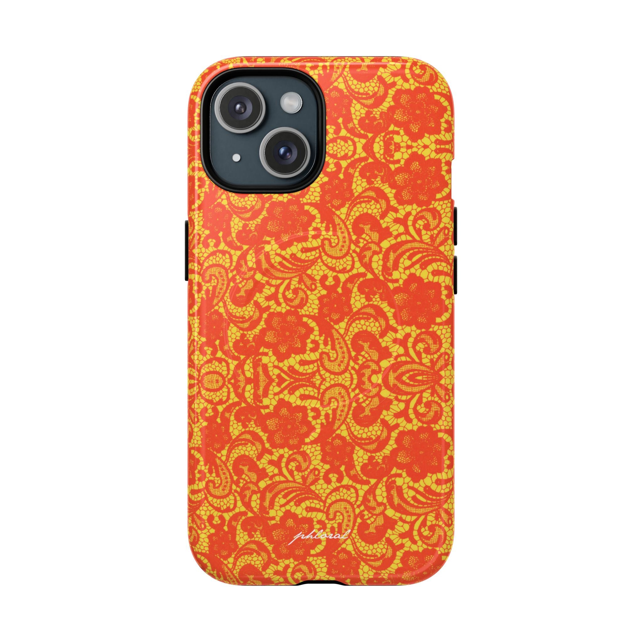 Amber lace Magsafe reflecting light