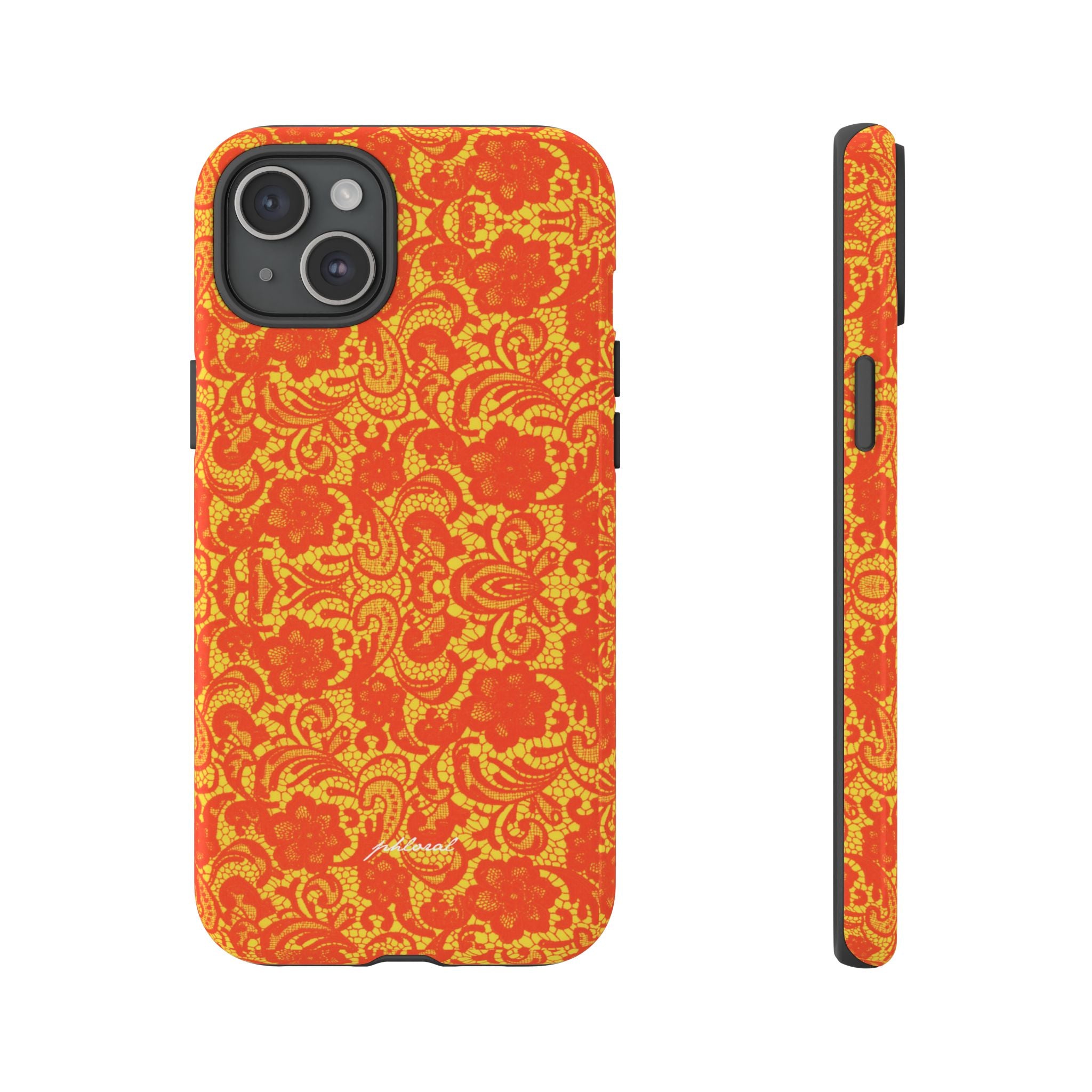 YSL phone case Amber Lace 24-karat gold lace suspended in liquid amber