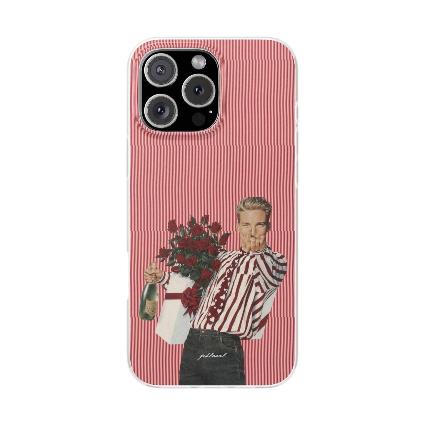 Flat lay of Heartthrob with phone and everyday items