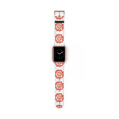 Phloral Apple Watch band rose-gold deployant clasp detail