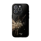 glintfall Magsafe case featuring a striking fireworks design on a sleek black background