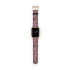 Crimson Baroque Apple Watch band blood-red filigree full view