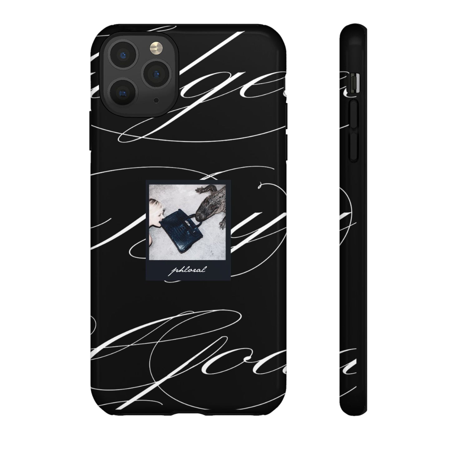 Tempted by Luxury protective dual-layer evil eye phone case side view