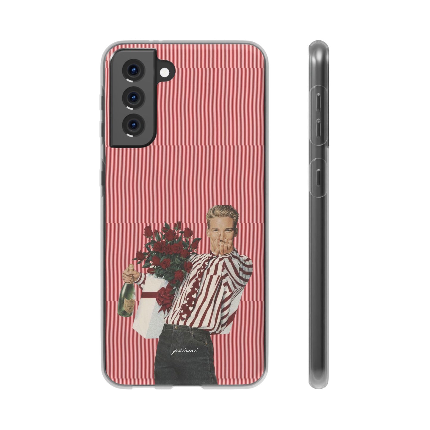 Phone with Heartthrob on bed setup