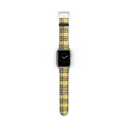 Plaid Apple Watch band complete presentation box and band set