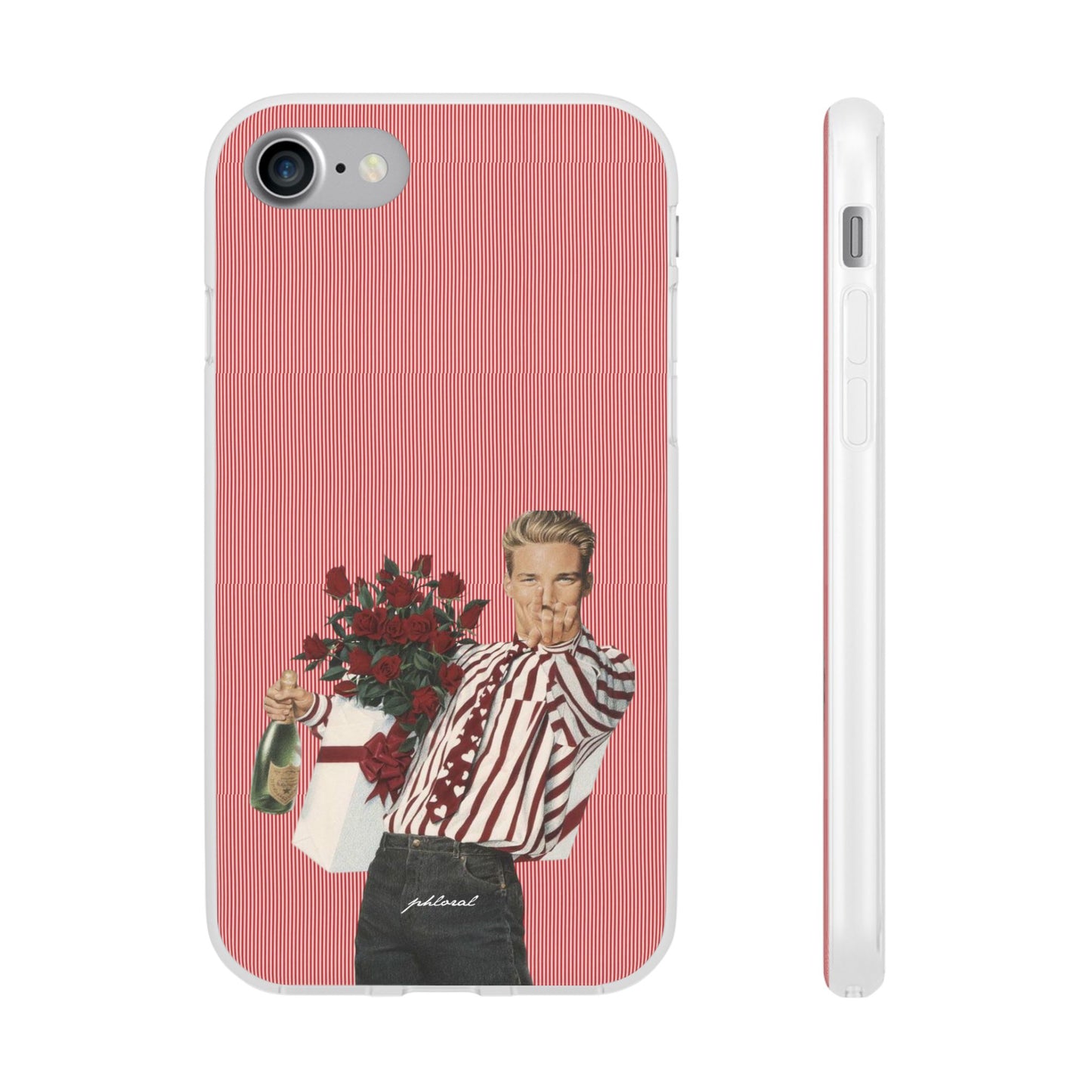 Flat lay of Heartthrob with phone and accessories