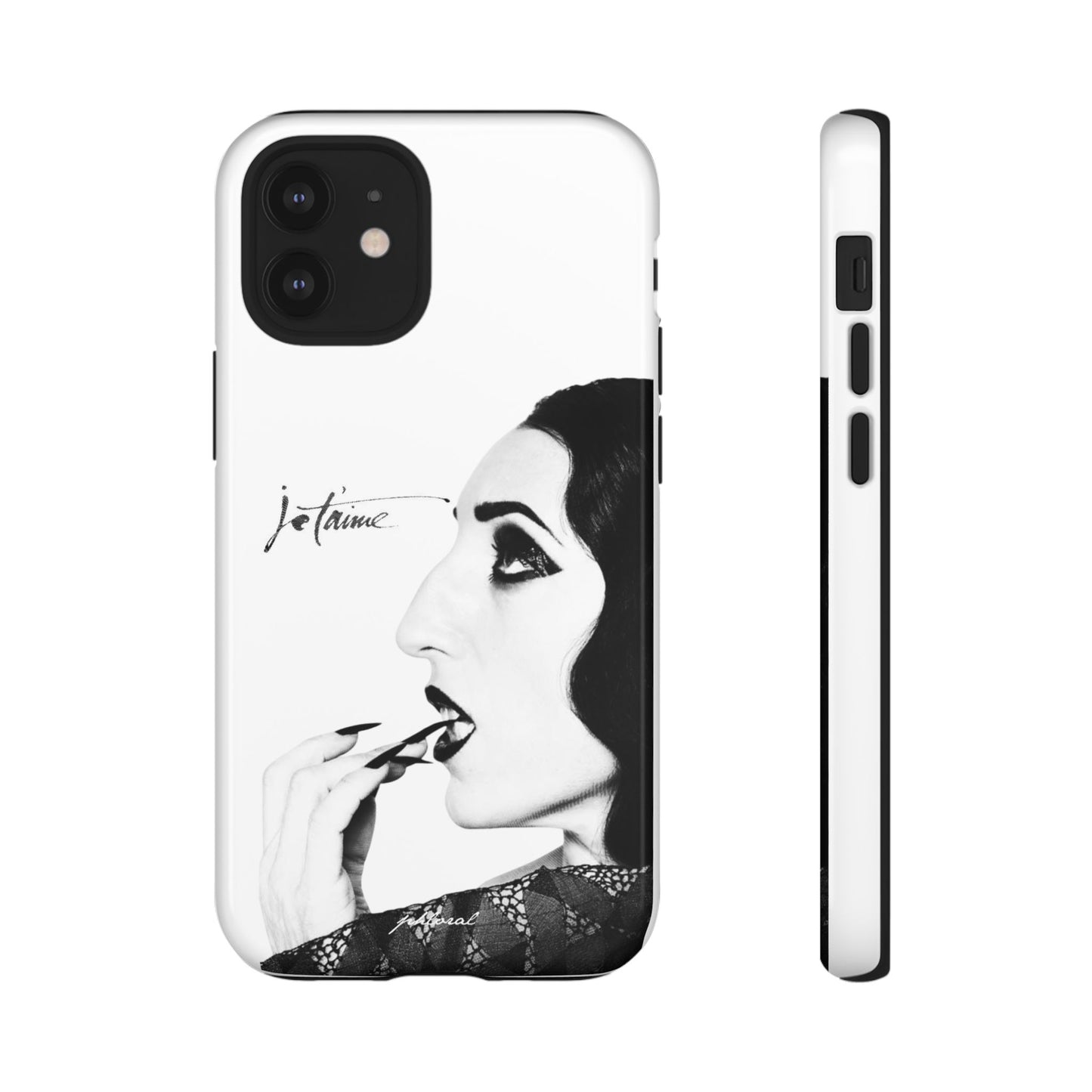 Je T’aime Noir phonecase lifestyle shot